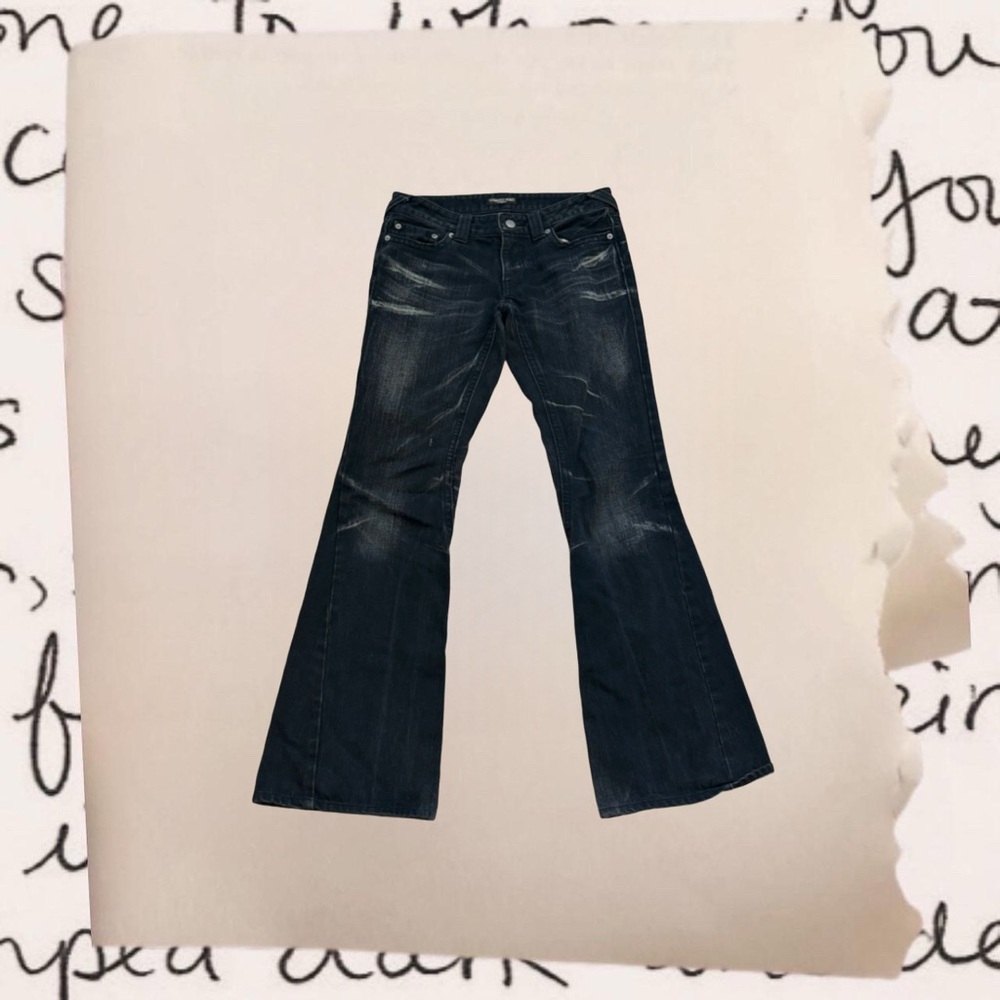 tornado mart black denim bootcut jeans